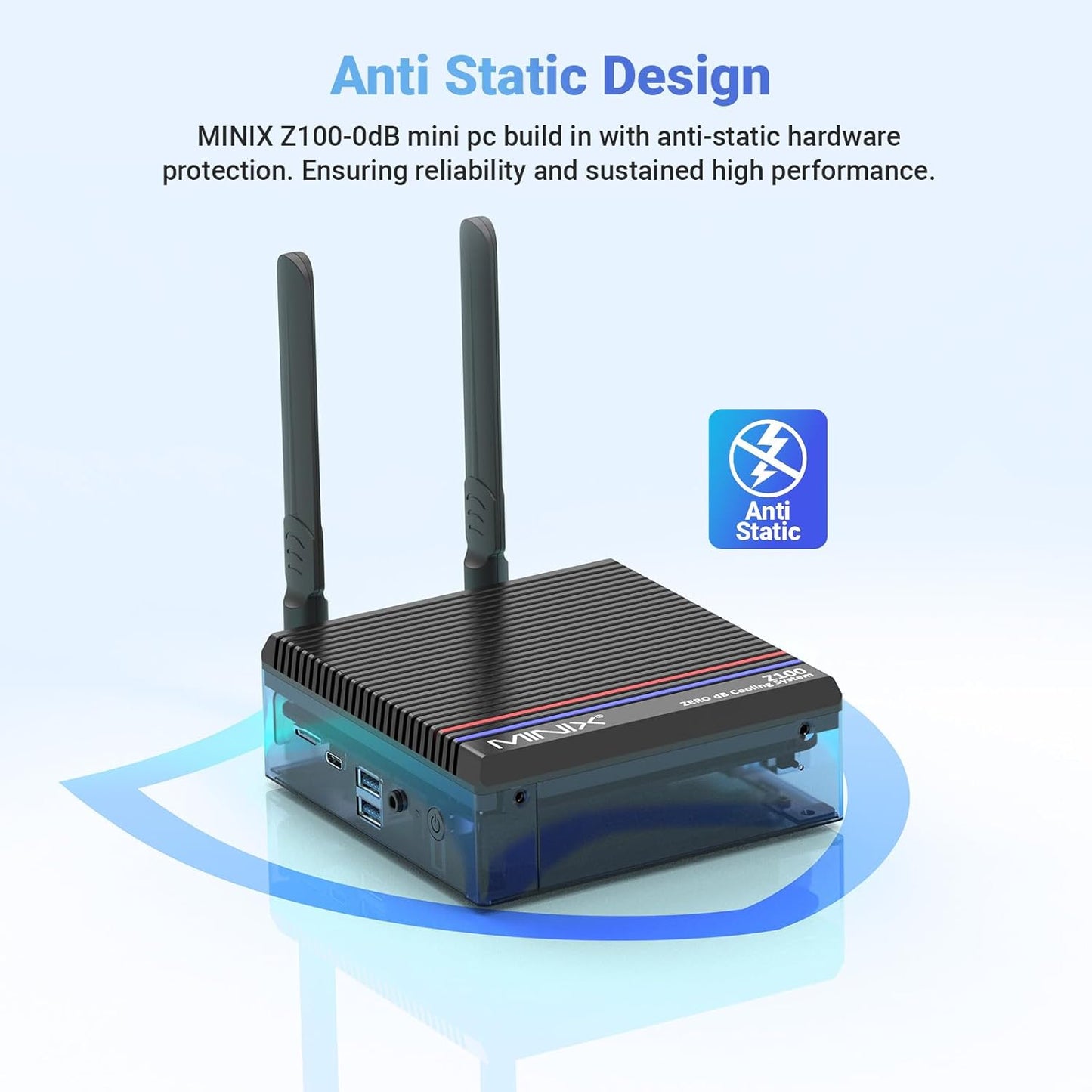 Fanless Mini PC, Intel N100, 16GB RAM, 512GB SSD, Windows 11 Pro B935