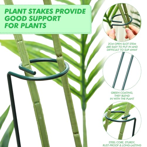 Plant Support Stakes for Flowers, 24 Inch, 24 Pack U110