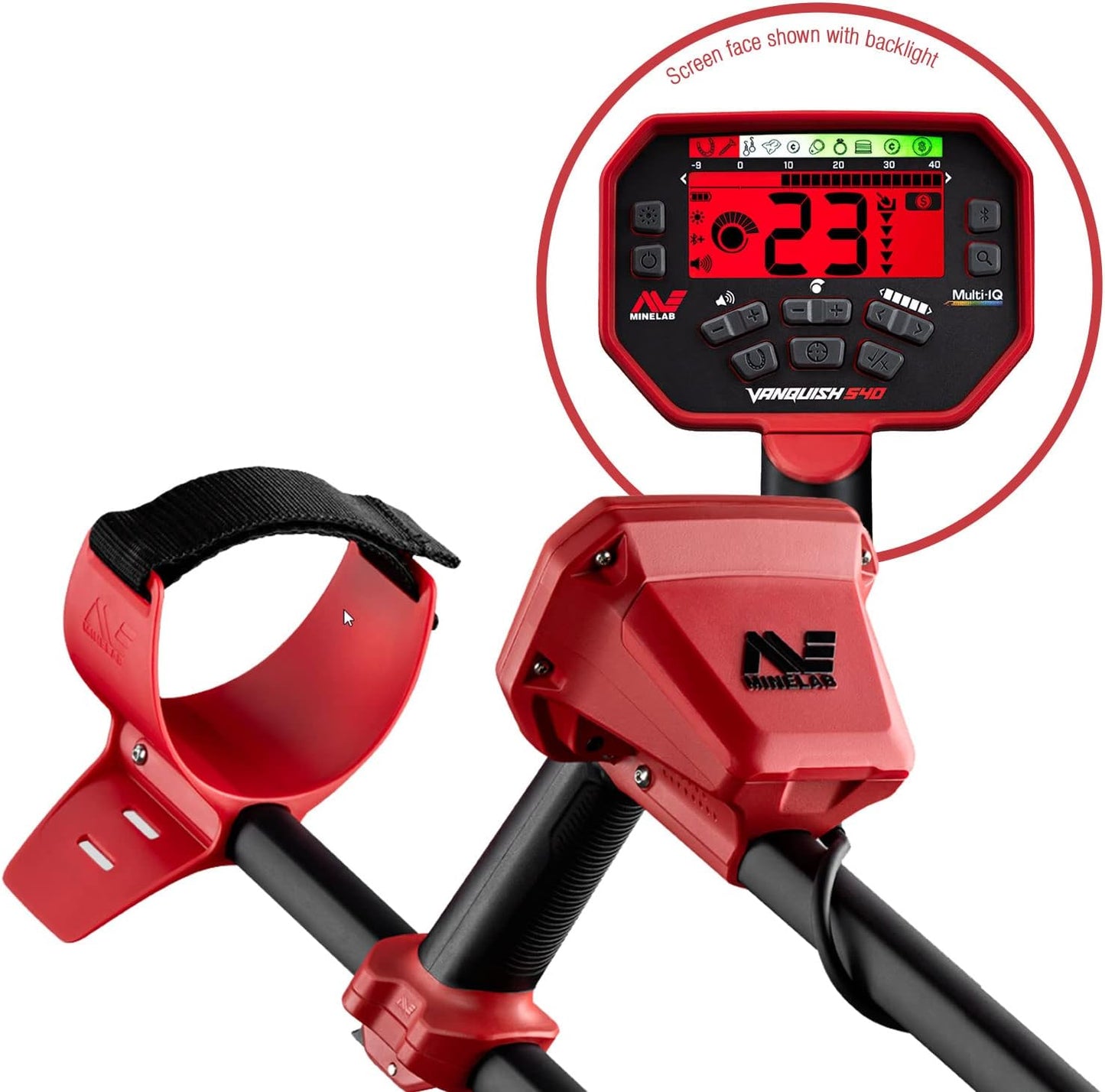 Metal Detector with 12 x 9 Coil and Pinpointer K112767