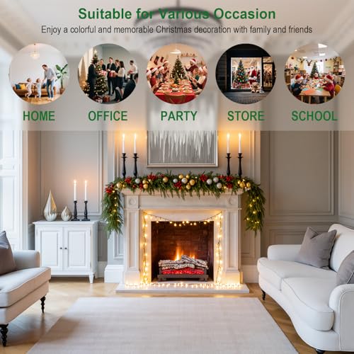 Artificial Norfolk Pine Garland 9FT for Holiday Decor D6529