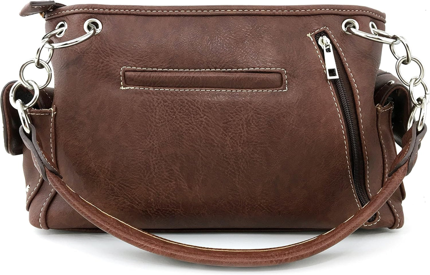 Concealed Carry Handbag Purse with Wallet - Brown V15017
