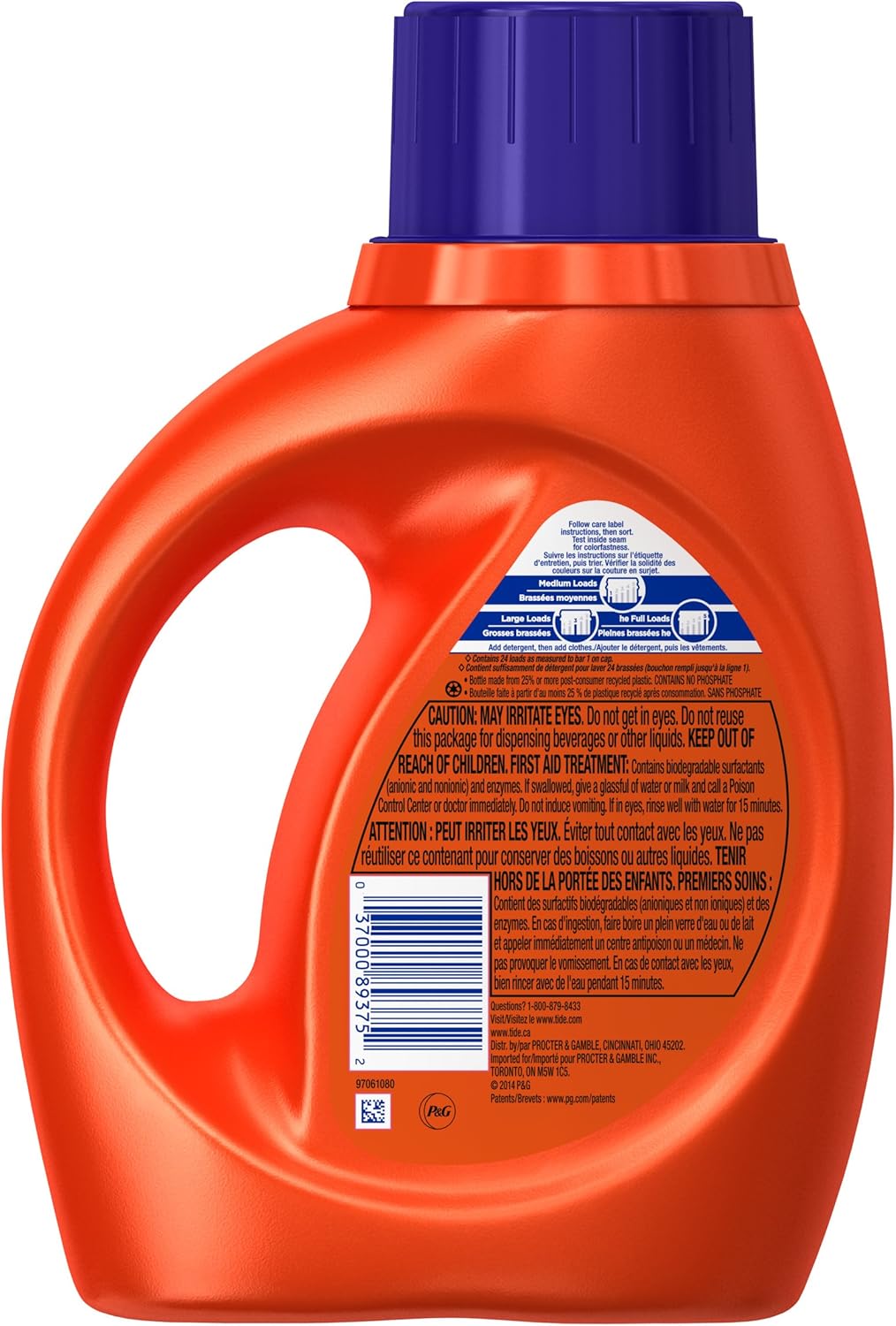 Liquid Laundry Detergent, Original Scent, 1.09 L W470
