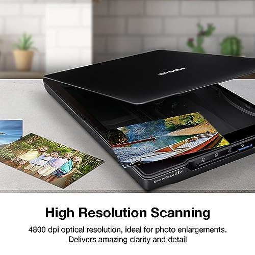 Color Photo and Document Flatbed Scanner, 4800 dpi, USB Power K82407