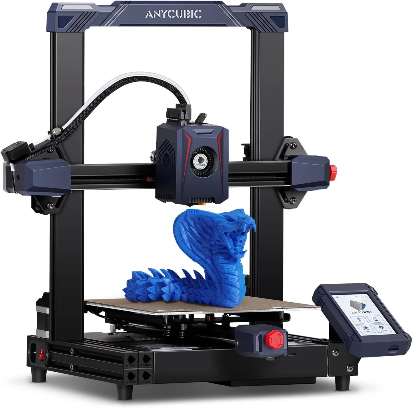 Anycubic Kobra 2 3D Printer, 6X Faster Speed Firmware Upgrades Auto Leveling Pre-Installed with Upgraded Extrusion System Efficient and Precise Delivery 8.7"x8.7"x9.84"