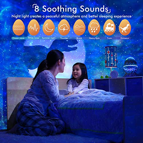 Star Projector with Bluetooth Speaker and White Noise for Bedroom U548539