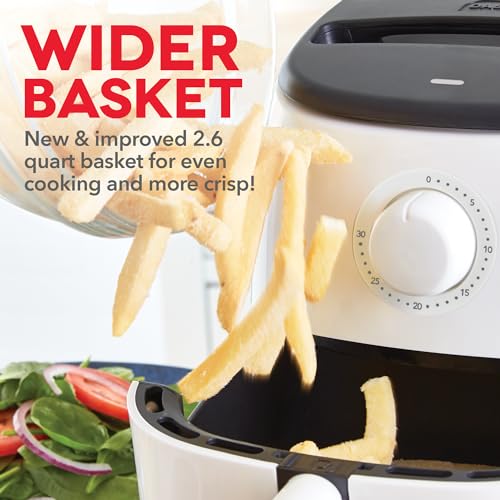 Electric Air Fryer Oven, 2.6 Qt., Grey, Compact, Auto Shut Off, 1000-Watt L764