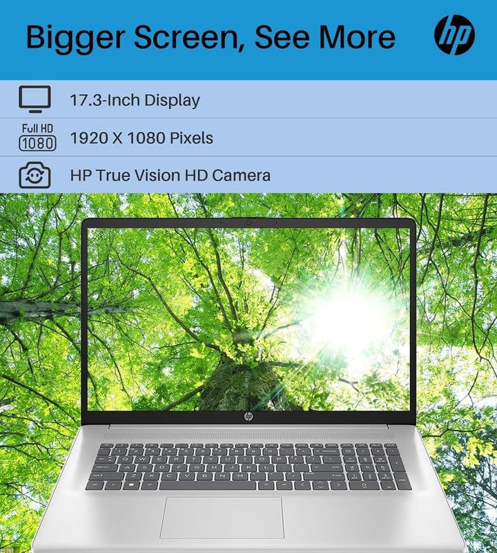 17.3" FHD Widescreen Business Laptop, Intel 6-Core i3, 8GB RAM, 1TB SSD, Windows 11 D3508