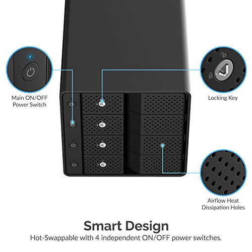 USB 3.2 5-Bay SATA Hard Drive Docking Station, Trayless, USB-C 10Gbps P669