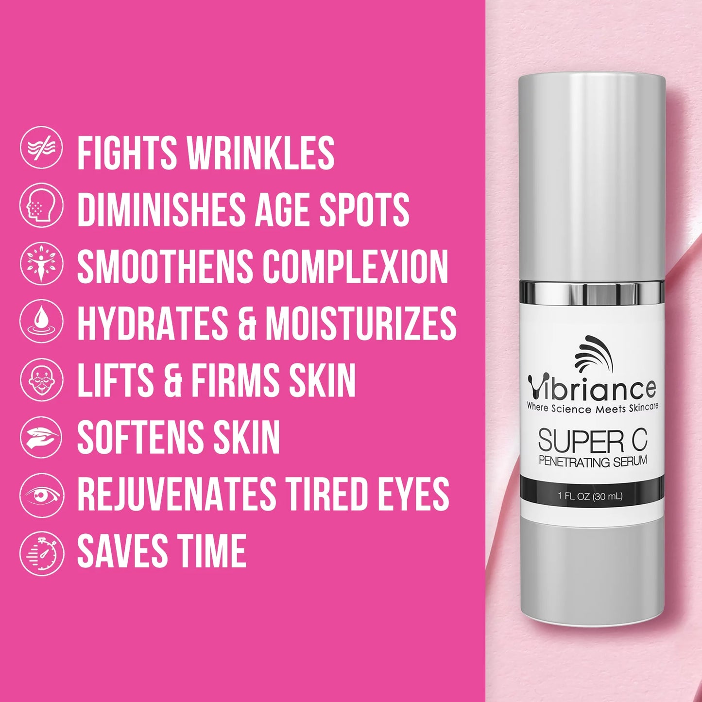 Vitamin C Facial Serum, Fragrance Free, 1 oz I9530