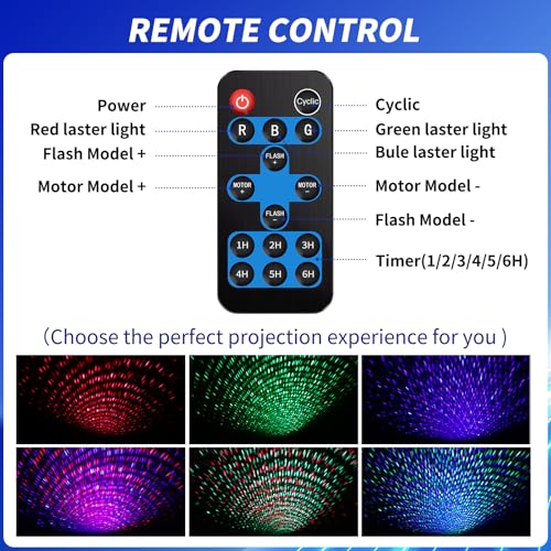 Christmas Laser Projector Light Outdoor, RGB Firefly Moving Lights, IP65 Waterproof for Garden Yard Party Decor W6136