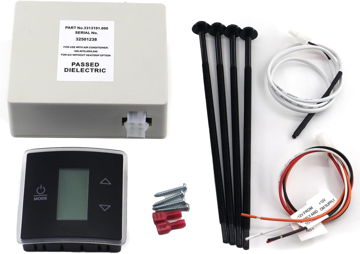 3316230.000 RV Wall Thermostat/Relay Box Heat/Cool for Dometic for RV/Camper Conditioners 3316230.700 with Black Wall Thermostat 3316230.714