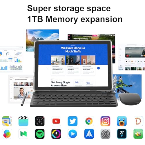 10 Inch Tablet with Keyboard and Stylus H829