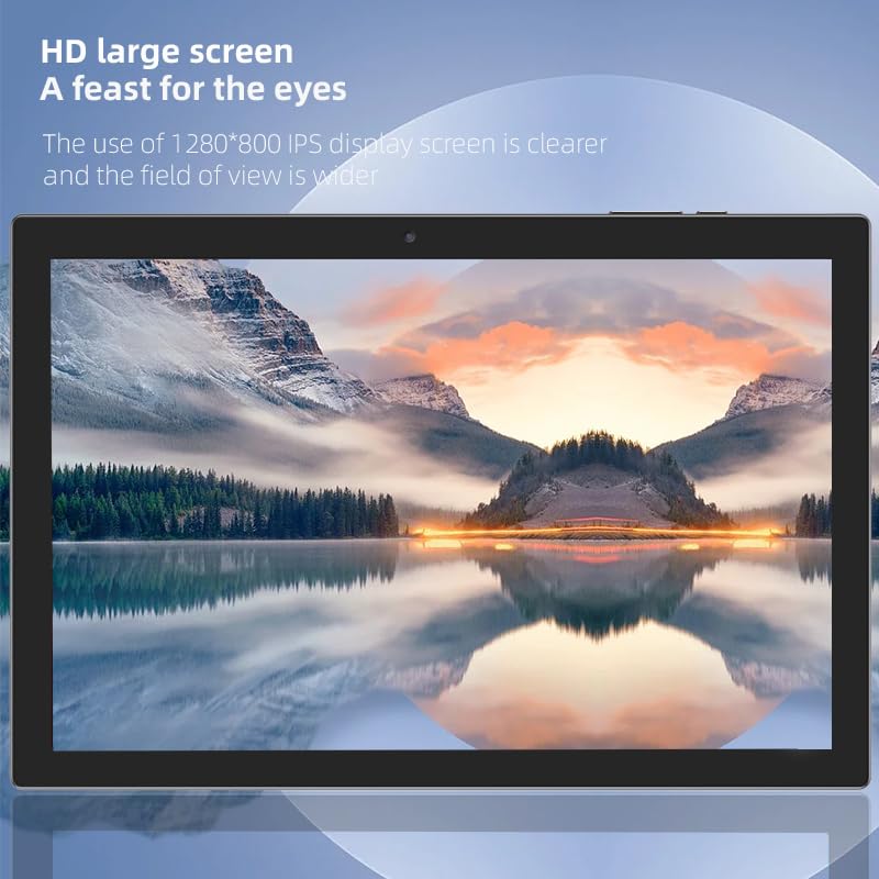 Tablet 10.1 inch Android 14 with Keyboard Case, Mouse, Stylus, 8GB+64GB, HD Touch Screen, Dual Camera, Wi-Fi, Blue W566112