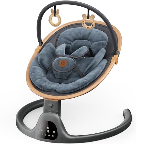 Baby Swing for Infants with Music, Remote Control, 3 Seat Positions Q6848