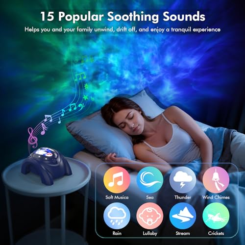 Galaxy Projector with Bluetooth Speaker and White Noise S67171