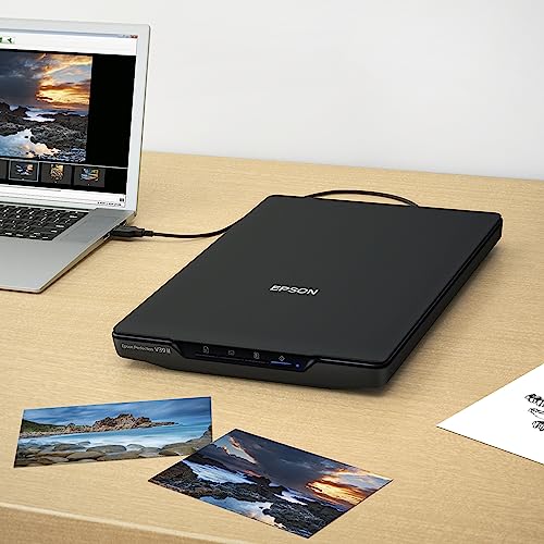 Color Photo and Document Flatbed Scanner, 4800 dpi, USB Power K82407