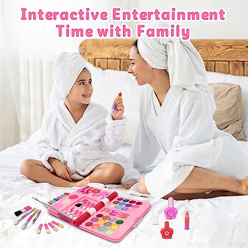 Kids Makeup Kit for Girls, Washable Play Makeup Set with Mirror I448