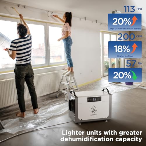 Crawl Space Dehumidifier with Pump for Basement, Drain Hose, 24 Timer N15423