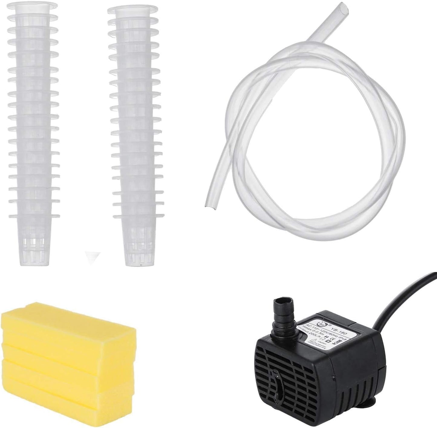 3 Layers 108 Plant Sites Hydroponic Grow Kit with 12 Pipes D6683