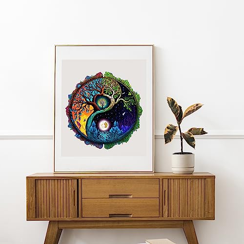 Wooden Jigsaw Puzzle for Adults, Tree of Life Design, 200 Pieces S780929