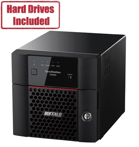 2-Bay 4TB Desktop NAS with Hard Drives Included X7619