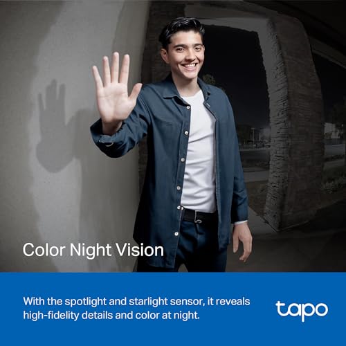 Smart Video Doorbell Camera Wired, 2K 5MP, Color Night Vision, 180° FOV, 2-Way Audio, AI Detection, Cloud & SD Card Storage L4891