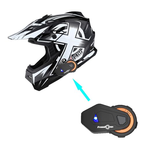 Adult Motocross Helmet Full Face Racing Style Matt Black U258
