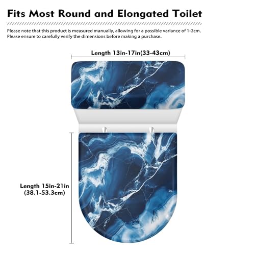 Christmas Toilet Lid and Tank Cover Set for Bathroom Decor Q334993