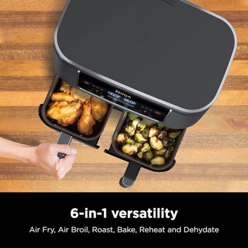 10QT 6-in-1 DualZone Air Fryer with 2 Independent Baskets X511450