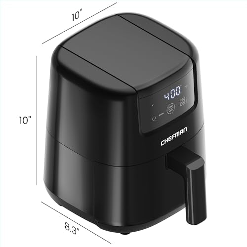 2 Qt Mini Air Fryer with Digital Timer and Nonstick Basket D4952