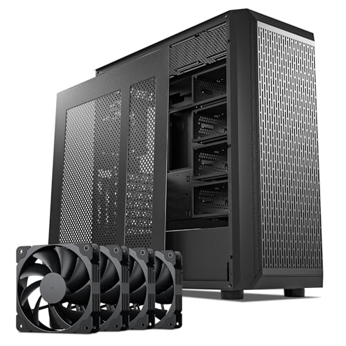ATX NAS Computer Case Mid Tower with 4x120mm Fans, USB 3.0, 10x3.5'' HDD + 3x2.5'' SSD Q769998
