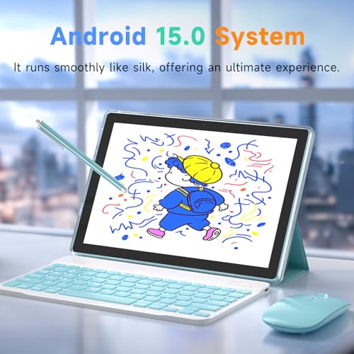 10 Inch Android Tablet with Keyboard Case Mouse Stylus S54567