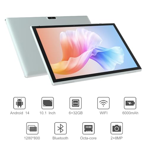 10 inch Android Tablet, 6GB RAM, 32GB ROM, WiFi 6, IPS Screen B37979