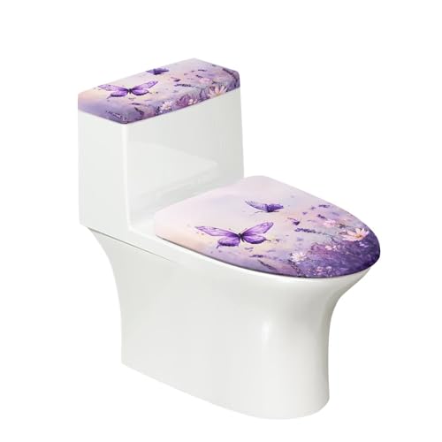 Christmas Toilet Lid and Tank Cover Set for Bathroom Decor Q334993