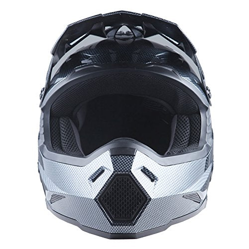 Adult Motocross Helmet Full Face Racing Style Matt Black U258