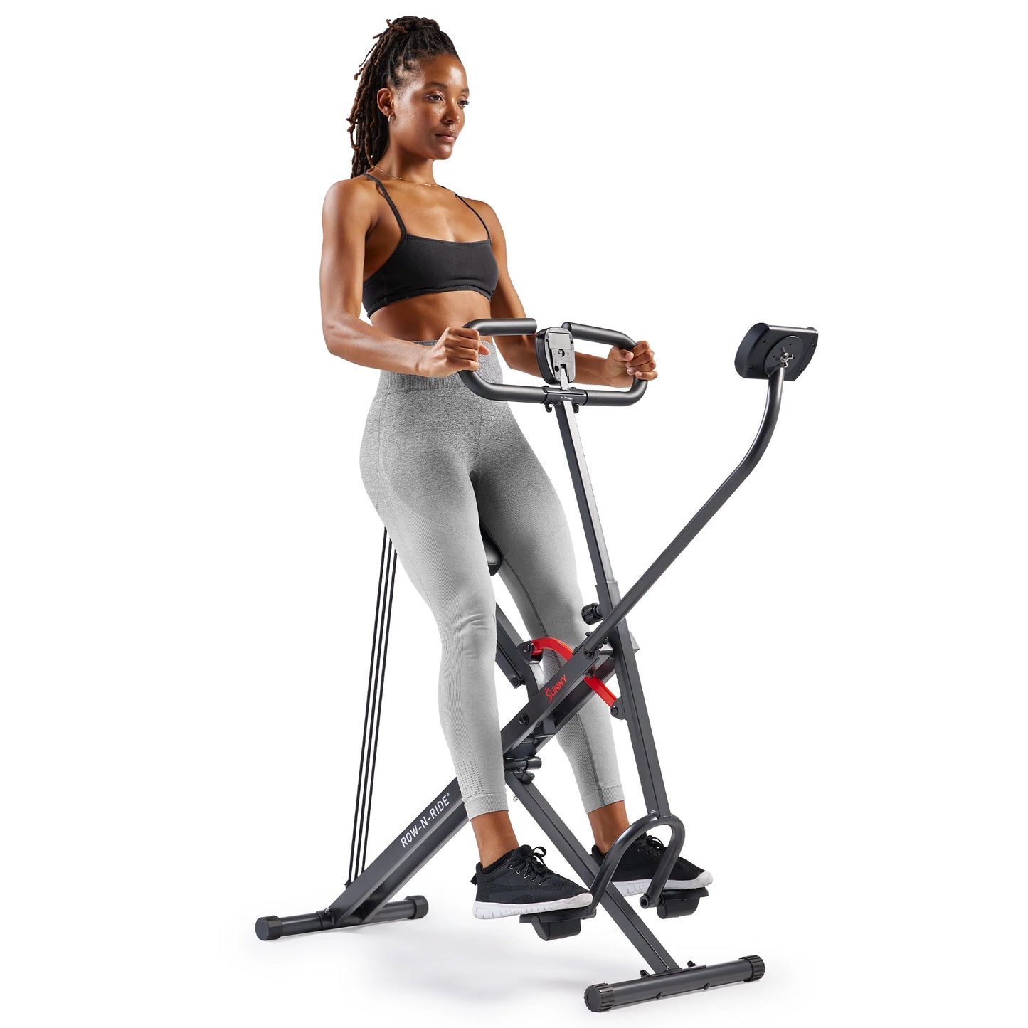 Smart Upright Row-N-Ride Exerciser with Adjustable Resistance, Foldable S743
