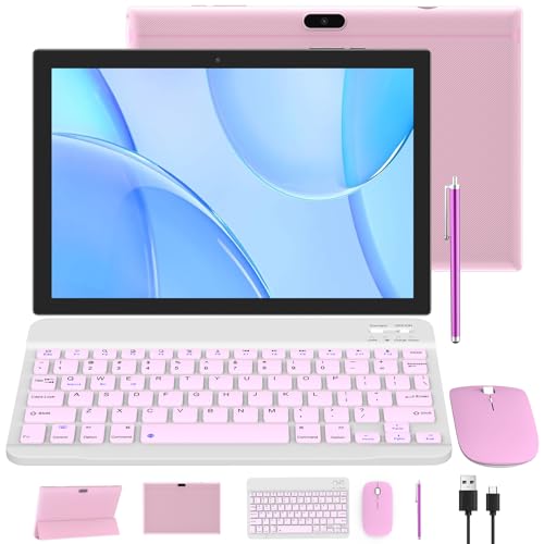 Tablet 10 Inch with Keyboard, Mouse, Case, Stylus, 8GB RAM 64GB ROM K197839