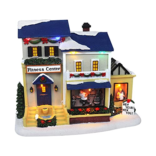 Lighted Musical Snow Village with Animated Kids Sledding A910926