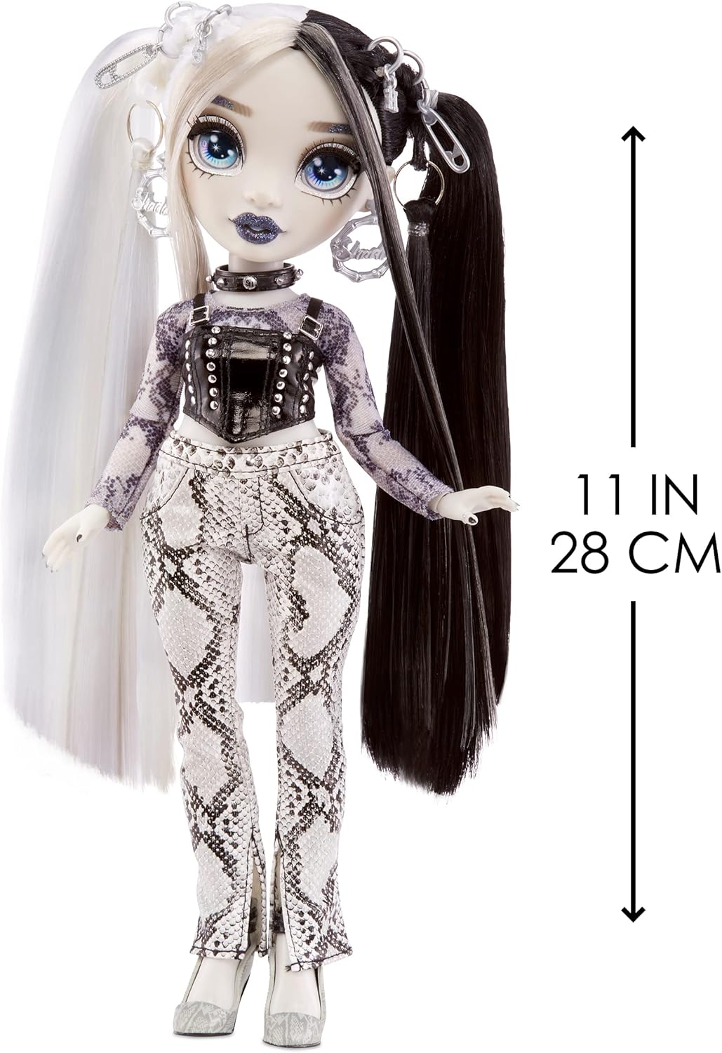 Grayscale Fashion Doll with 2 Grey Outfits and Accessories I51862