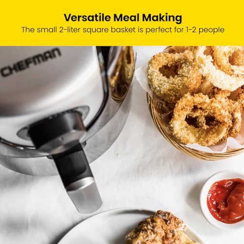 2 Qt Mini Air Fryer with Digital Timer and Nonstick Basket D4952