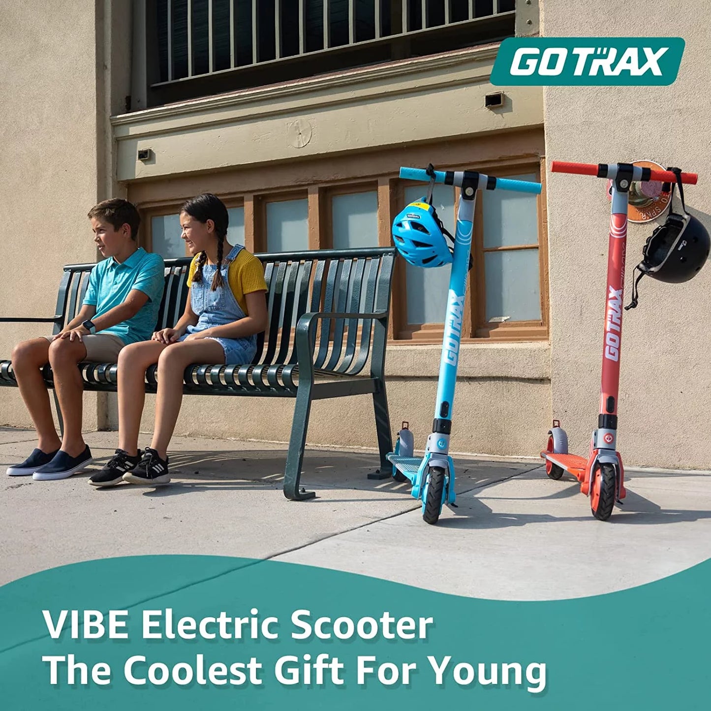 Kids Electric Scooter 200W Foldable Commuting, Blue K100693