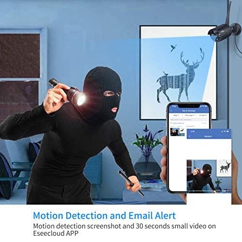 Wireless Security Camera System, 4K NVR, 4Pcs 3MP Night Vision WiFi Cameras D47166