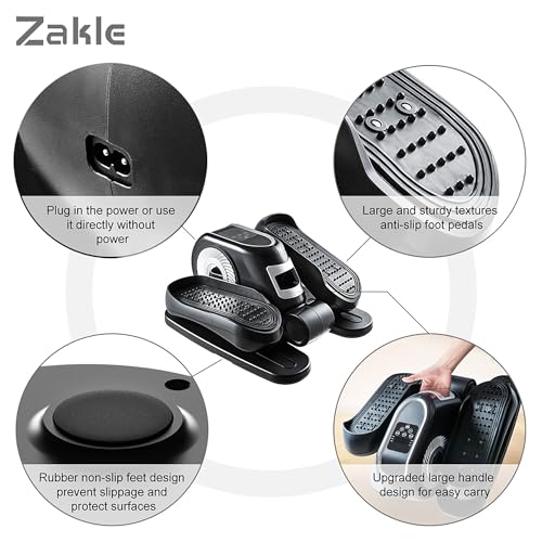Under Desk Elliptical Machine with Remote Control and 12 Adjustable Speeds X285637