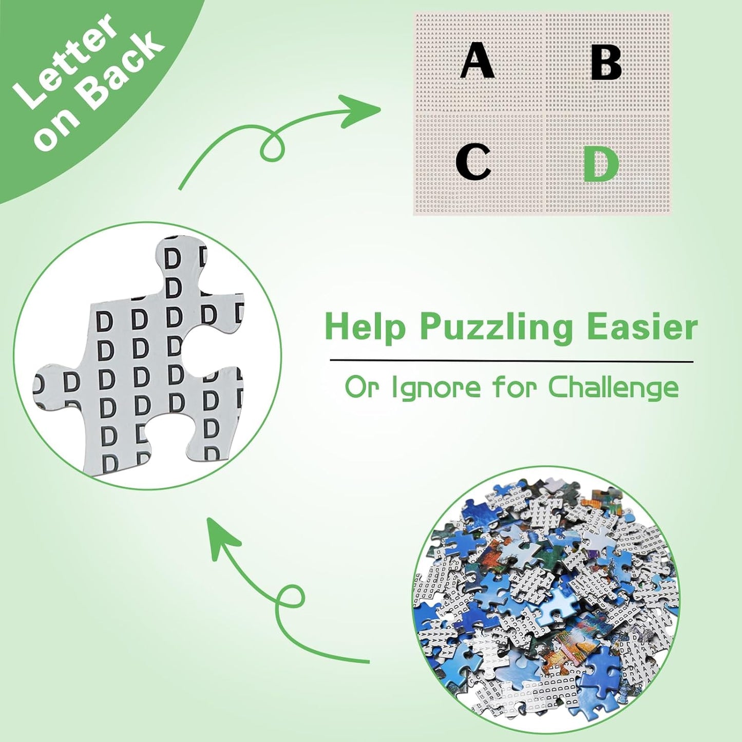 Jigsaw Puzzles for Adults 1000 Pieces, Panda Design, Home Decor Gift K7363