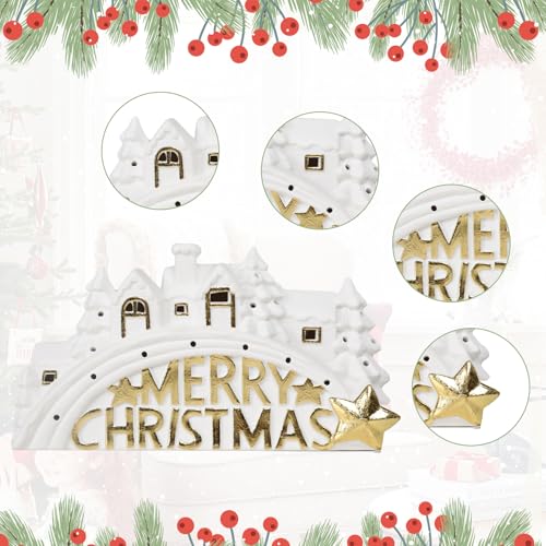 Christmas Ceramic Post Office Decoration with Lights V373655