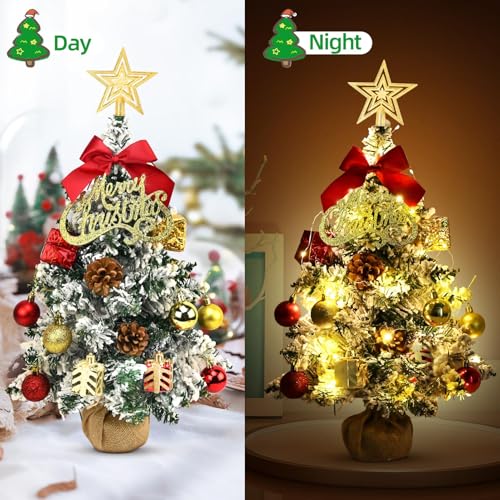 Green Tabletop Christmas Tree with LED Lights B3533