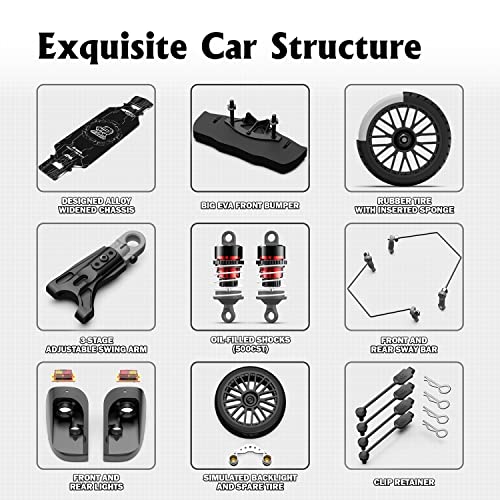 1/10 RTR Brushless RC Car for Adults, 50mph Off-Road Monster Truck 4WD R2126