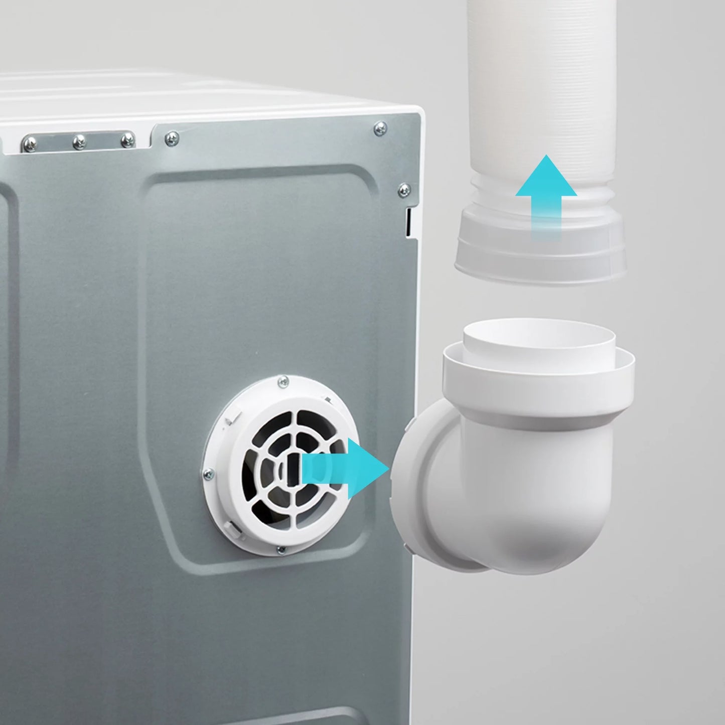Portable Laundry Dryer with Easy Knob Control, Stainless Steel, Wall Mount Kit Included R961799
