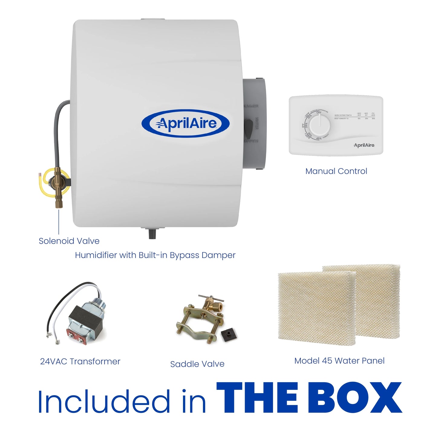 Whole-House Humidifier - Manual - Large Capacity for Homes up to 4,000 Sq. Ft. X4637