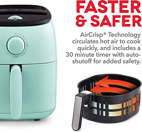 Electric Air Fryer Oven, 2.6 Qt., Grey, Compact, Auto Shut Off, 1000-Watt L764